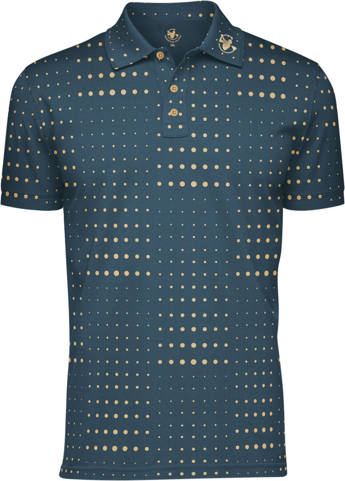 Greenfield Performance Golf Polo Shirt - Green Matrix